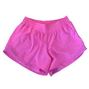 Lululemon Bright Pink Hotty Hot High-Rise Lined Short Womens Size 6